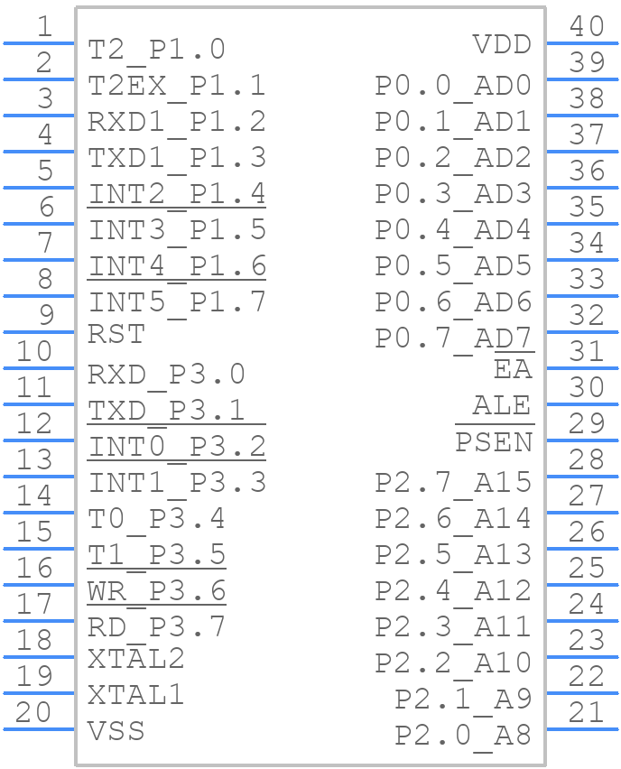 W77E58-40 - Winbond - PCB symbol