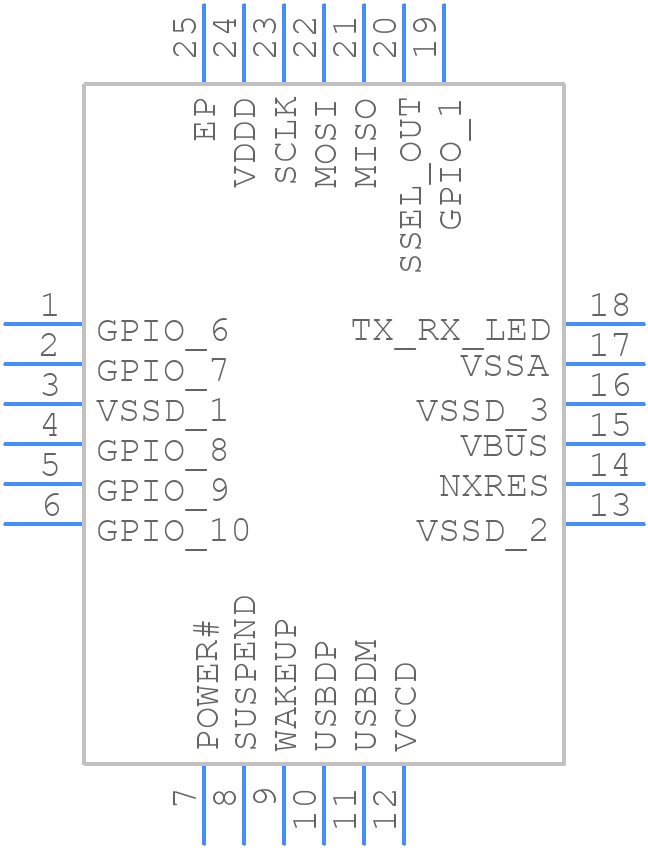 CY7C652148-24LTXI - Infineon - PCB symbol