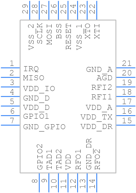 ST25R210-AMET - STMicroelectronics - PCB symbol