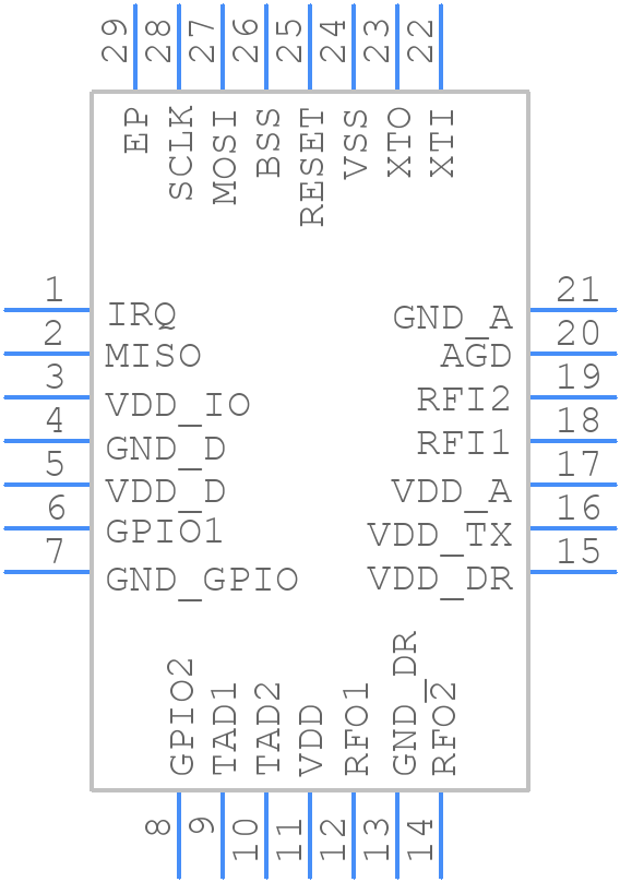 ST25R210-ANET - STMicroelectronics - PCB symbol