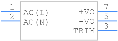 LHE40-20B24 - Mornsun Power - PCB symbol