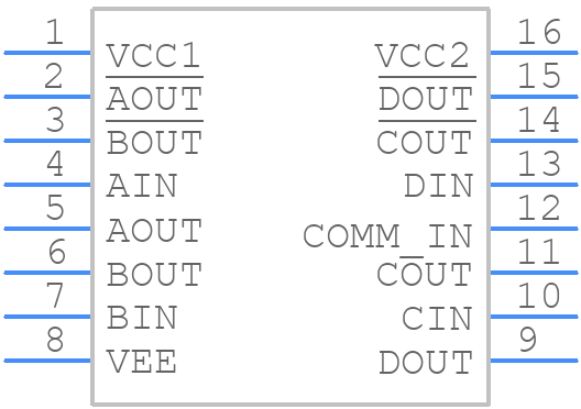 MC10101P - Rochester Electronics - PCB symbol