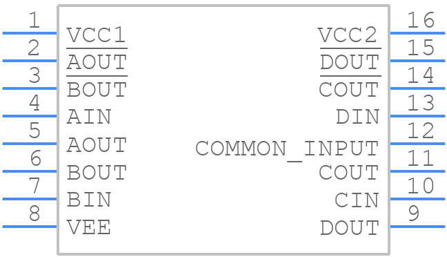MC10101P - Motorola - PCB symbol
