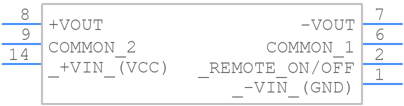 TDR 3-4822 - Traco Power - PCB symbol