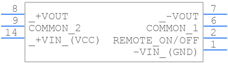 TDR 3-4823SM - Traco Power - PCB symbol