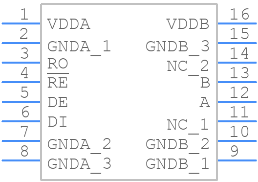 CA-IS3082WX - ChipAnalog - PCB symbol