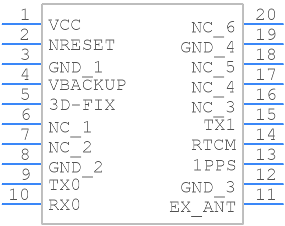 CD-PA1616S - Adafruit - PCB symbol