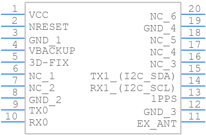 CD-PA1616D - Adafruit - PCB symbol