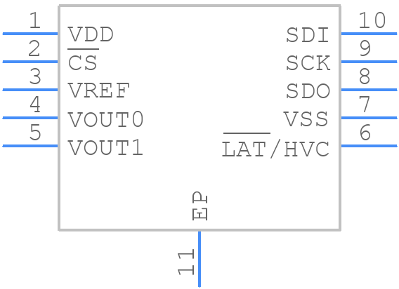 MCP48CVD02-E/MF - Microchip - PCB symbol