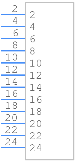 345-012-559-402 - EDAC - PCB symbol