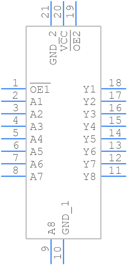 SN74LV8T7541RKSR - Texas Instruments - PCB symbol
