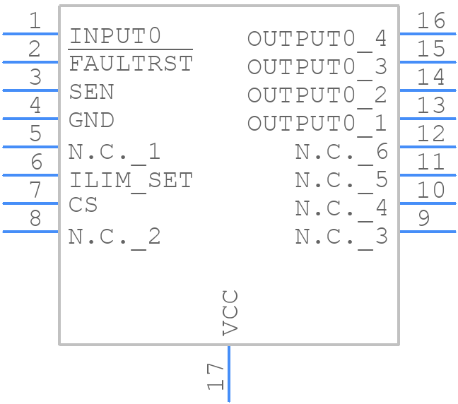 VN9008CAJTR - STMicroelectronics - PCB symbol