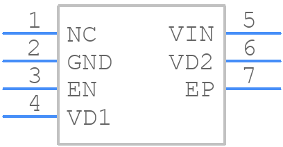 RVP001-FBN-R - RECOM Power - PCB symbol