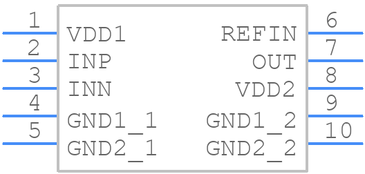 AMC0100RDENR - Texas Instruments - PCB symbol