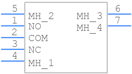 B13JB - NKK Switches - PCB symbol