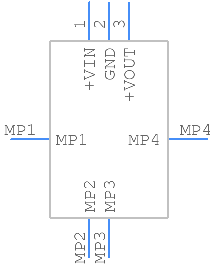 R-78T3.3-1.0/FC-TRAY - RECOM Power - PCB symbol