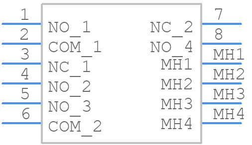 CRFS-2304W - Nidec Copal - PCB symbol