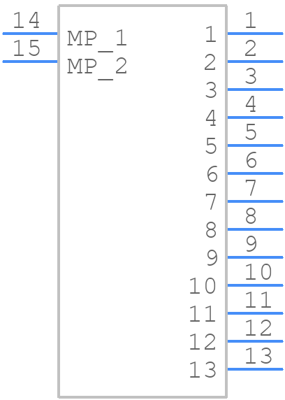 5023521301 - Molex - PCB symbol