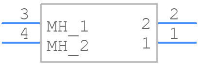 0436500257 - Molex - PCB symbol