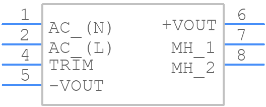 TPP40-148E-D - Traco Power - PCB symbol