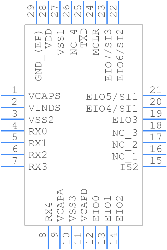 MGC3130-I/MQ - Microchip - PCB symbol