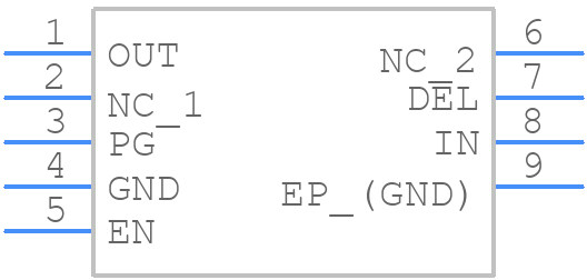 NCP740AML330TCG - onsemi - PCB symbol