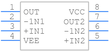 BA10358F-E1 - ROHM Semiconductor - PCB symbol