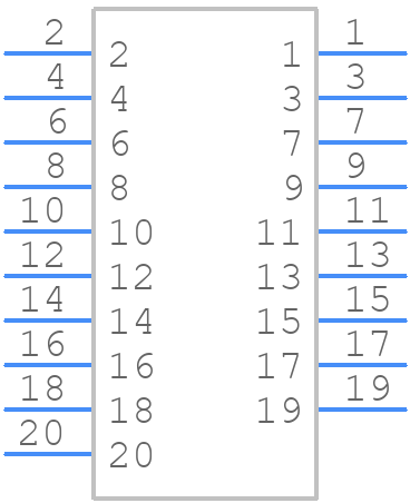 0873688010 - Molex - PCB symbol