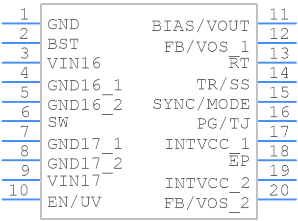 LT80603AFO+T - Analog Devices - PCB symbol