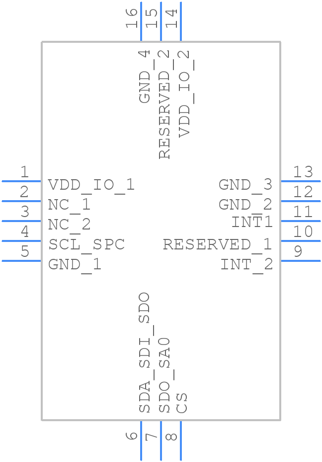 H3LIS331DL - STMicroelectronics - PCB symbol