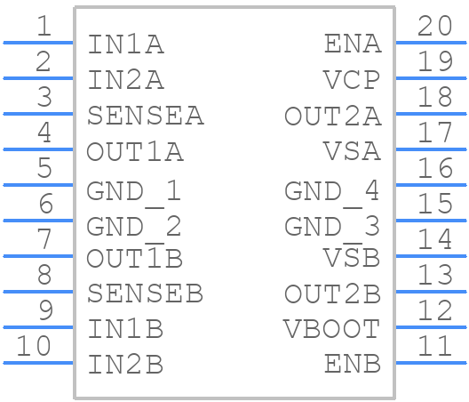 L6205N - STMicroelectronics - PCB symbol