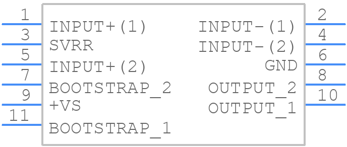 TDA2004A - STMicroelectronics - PCB symbol