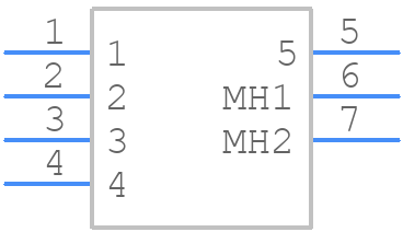 MSBS-05PFFP-SH7002 - Amphenol - PCB symbol