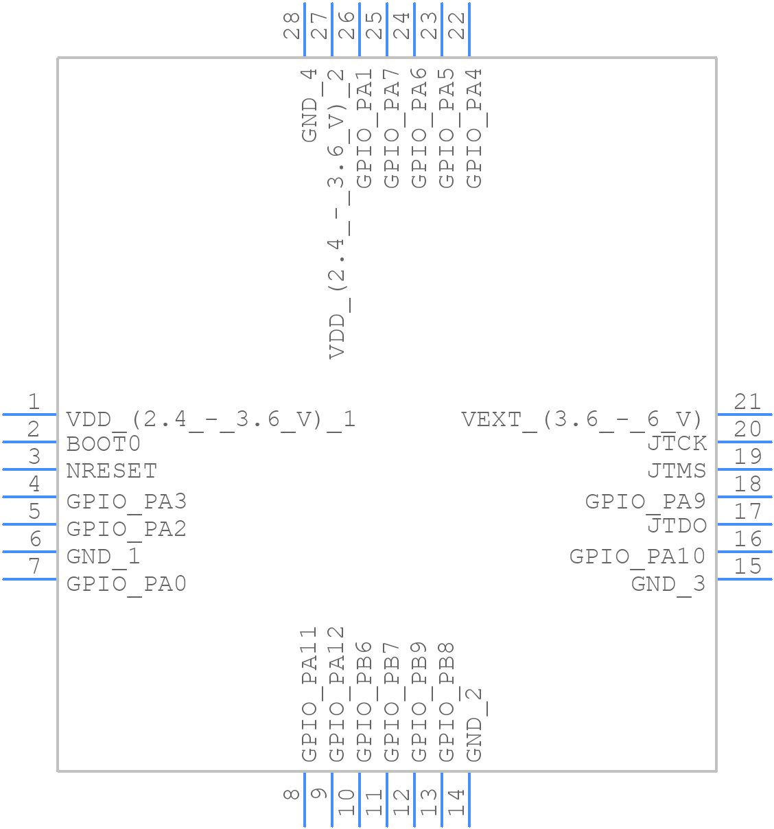 INEMO-M1 - STMicroelectronics - PCB symbol