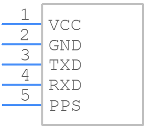 GPS Neo 7M - Arduino - PCB symbol