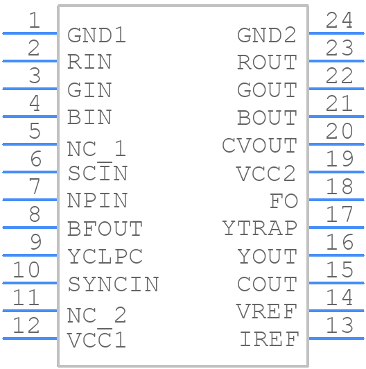 CXA1645P - Sony - PCB symbol