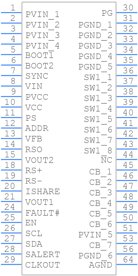MCPF1525 - Microchip - PCB symbol