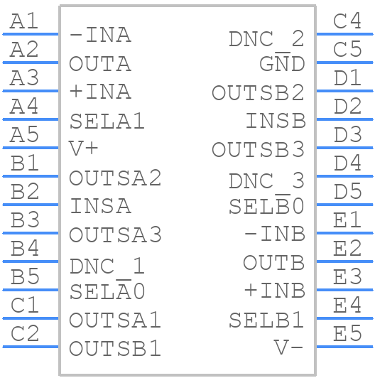OPA3S328YBJR - Texas Instruments - PCB symbol