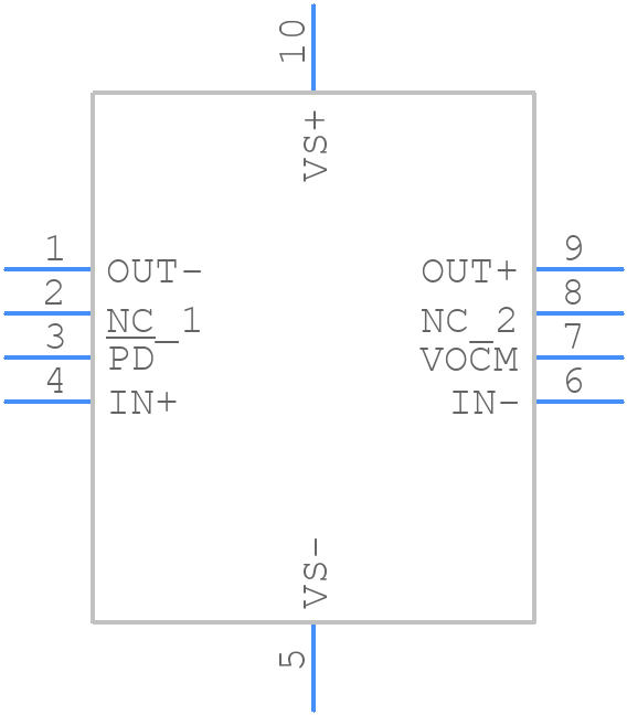 THS4536RUNR - Texas Instruments - PCB symbol