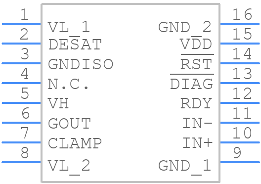 STGAP3S3IF - STMicroelectronics - PCB symbol