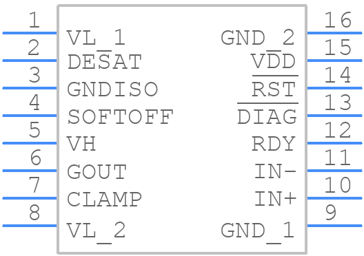 STGAP3S3STR - STMicroelectronics - PCB symbol