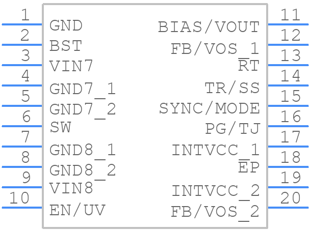 LT80602AFOH+ - Analog Devices - PCB symbol