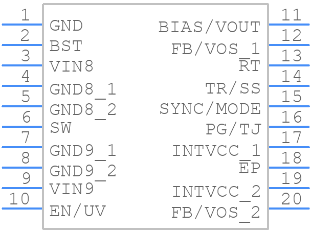 LT80602AFOH+T - Analog Devices - PCB symbol