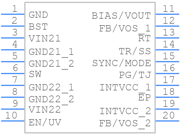 LT80603AFOH+ - Analog Devices - PCB symbol