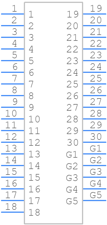 DF56C-30S-0.3V(51) - Hirose - PCB symbol