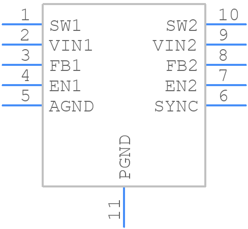 ADP2230ACPZ-1233R7 - Analog Devices - PCB symbol