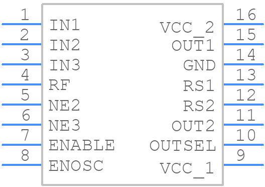 MAX9483CEE-T - Analog Devices - PCB symbol