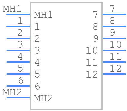 1-967582-1 - TE Connectivity - PCB symbol