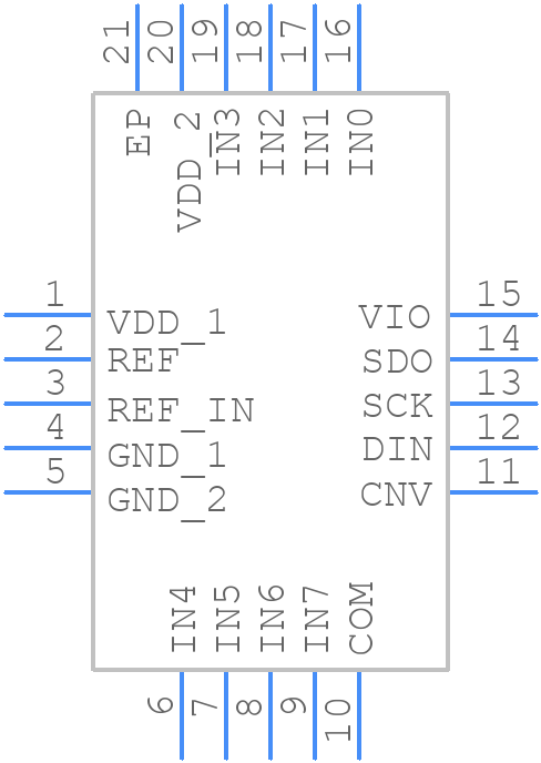 AD7699BCPZ - Analog Devices - PCB symbol