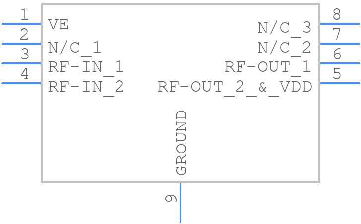 TSY-13LNB+ - Mini-Circuits - PCB symbol